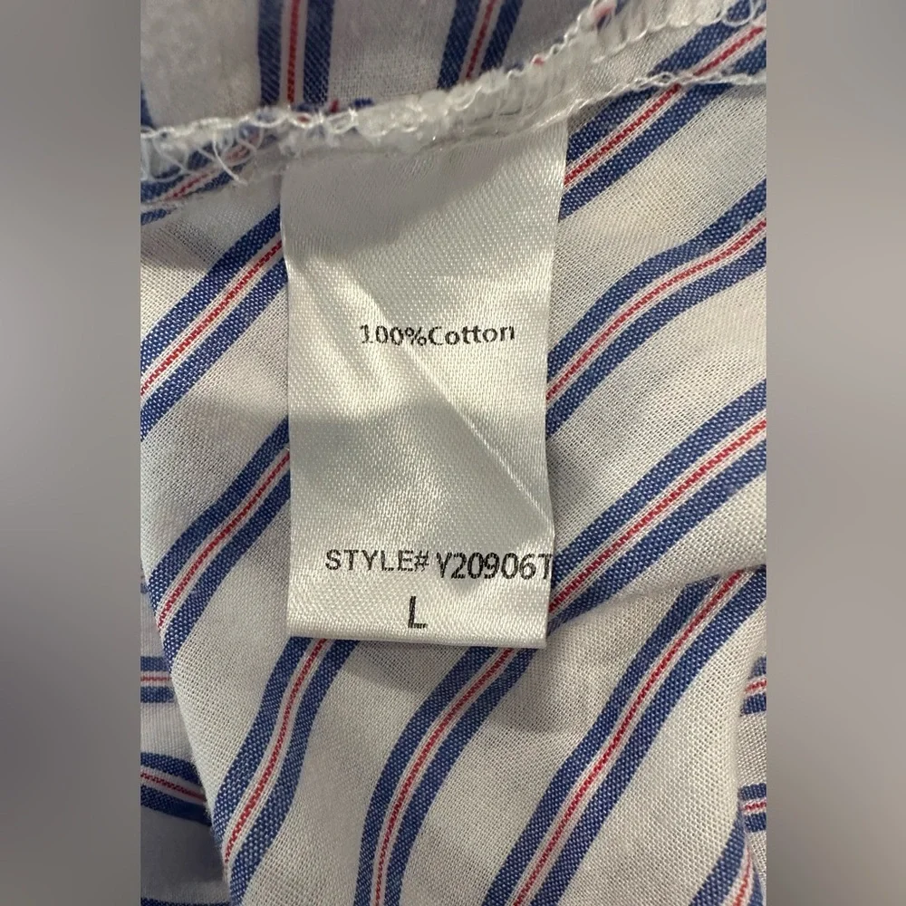 Tuckernuck Blue and White Striped Shirt Dress